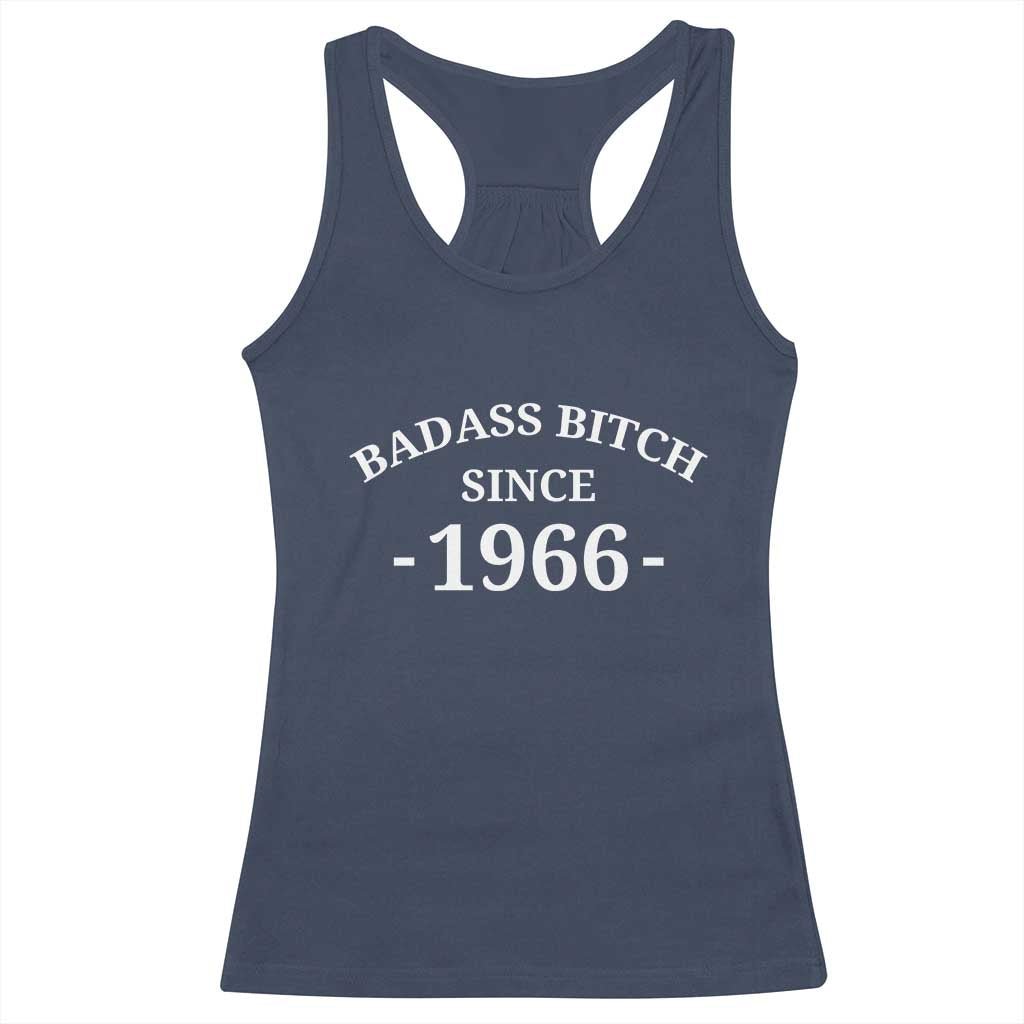 Funny 60th Birthday Racerback Tank Top Badass Bih Since 1966