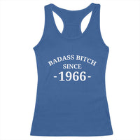Funny 60th Birthday Racerback Tank Top Badass Bih Since 1966