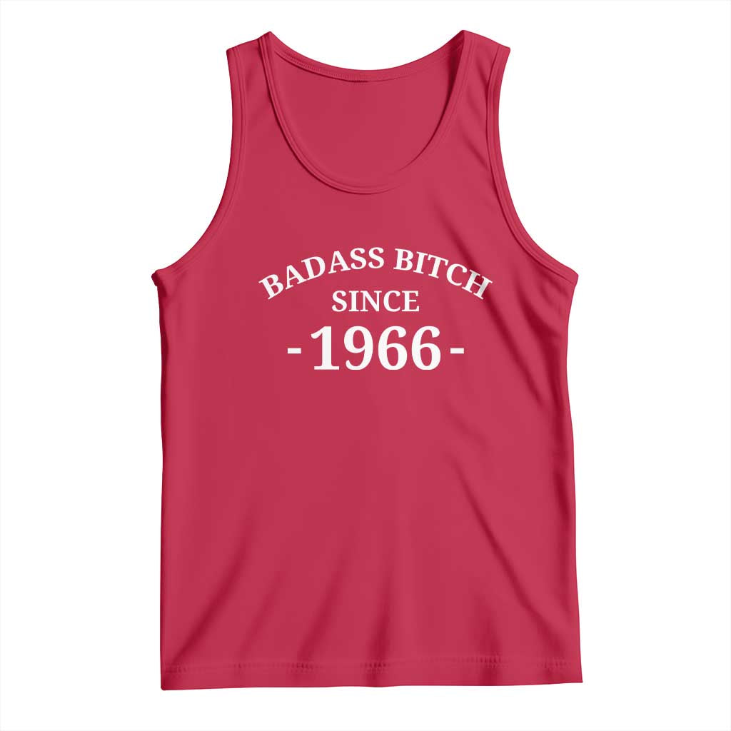 Funny 60th Birthday Tank Top Badass Bih Since 1966