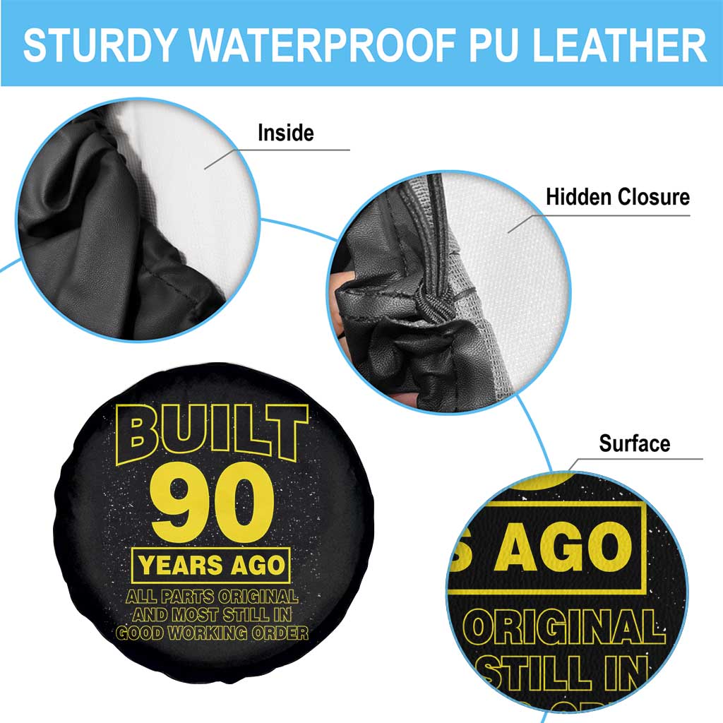 Funny 90th Birthday Spare Tire Cover Galaxy Built 90 Years Ago Parts Original