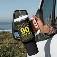 Funny 90th Birthday Tumbler With Handle Galaxy Built 90 Years Ago Parts Original