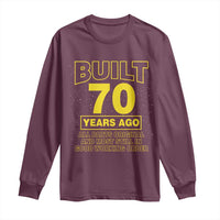 Funny 70th Birthday Long Sleeve Shirt Galaxy Built 70 Years Ago Parts Original