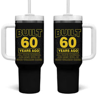 Funny 60th Birthday Tumbler With Handle Galaxy Built 60 Years Ago Parts Original