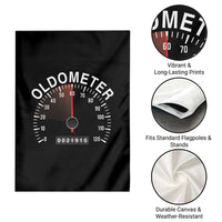 Funny 60th Birthday Garden Flag Oldometer Odometer 60 Year Old Joke