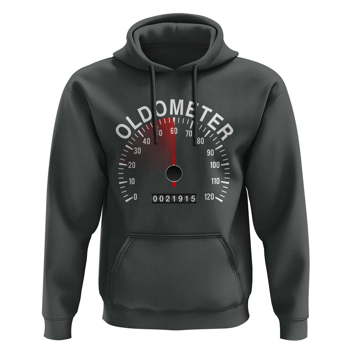 Funny 60th Birthday Hoodie Oldometer Odometer 60 Year Old Joke
