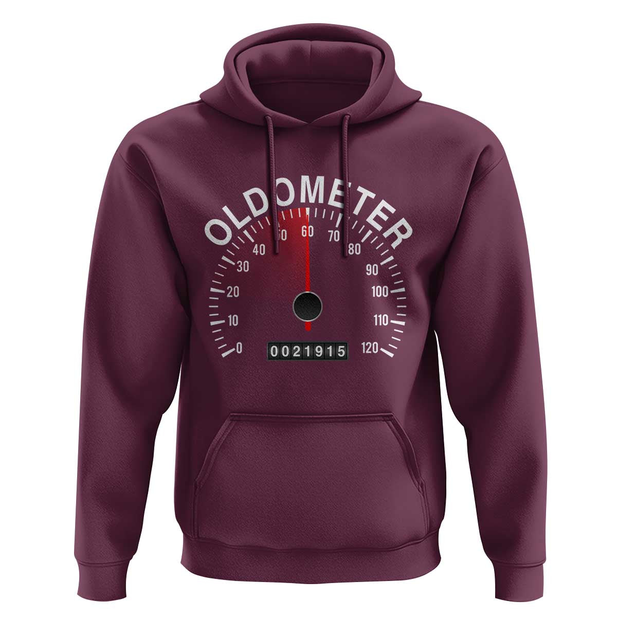 Funny 60th Birthday Hoodie Oldometer Odometer 60 Year Old Joke