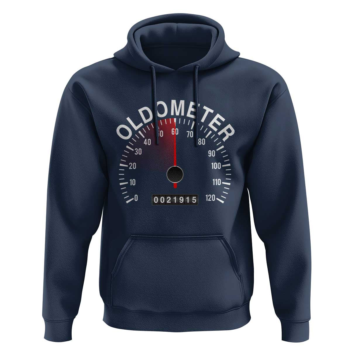 Funny 60th Birthday Hoodie Oldometer Odometer 60 Year Old Joke