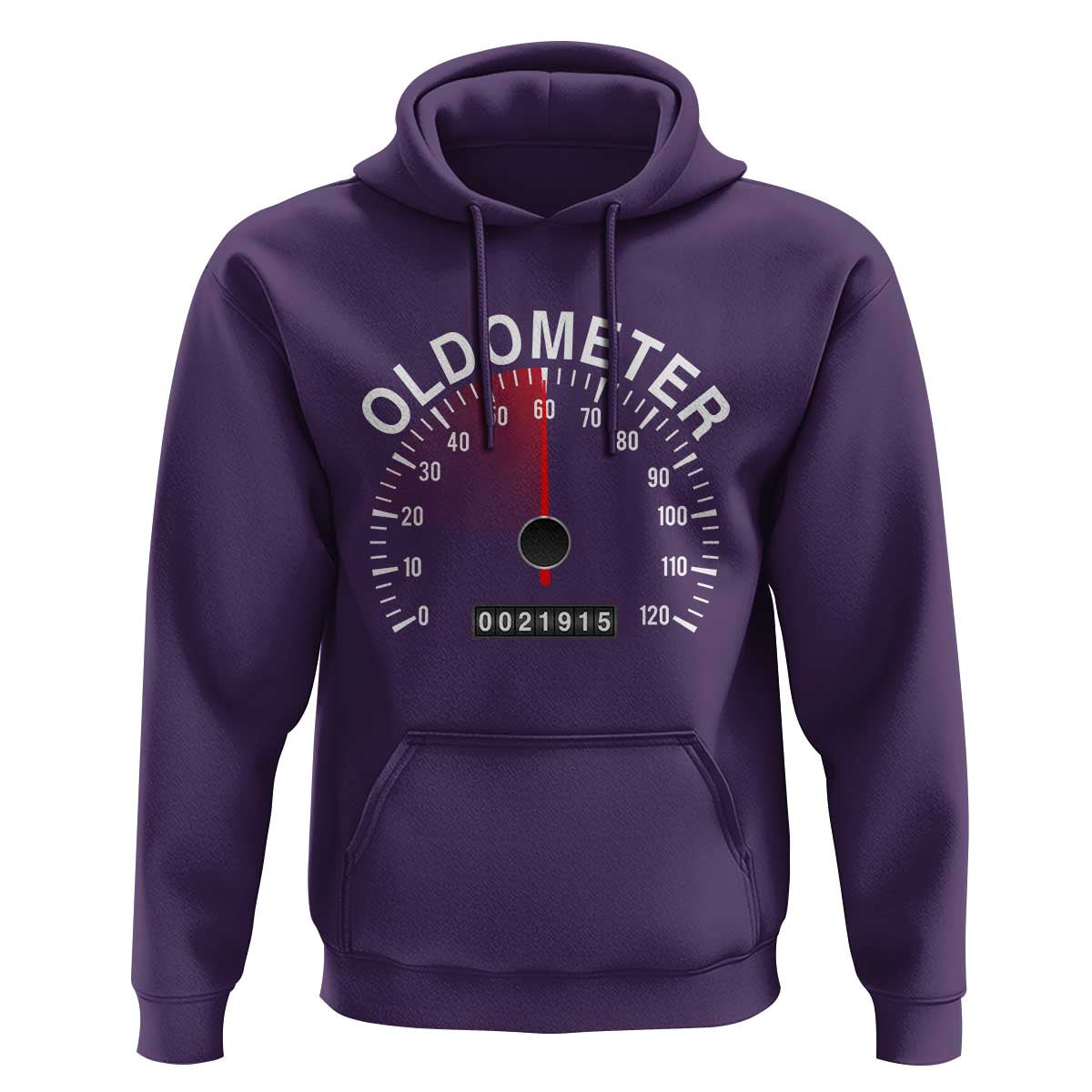 Funny 60th Birthday Hoodie Oldometer Odometer 60 Year Old Joke