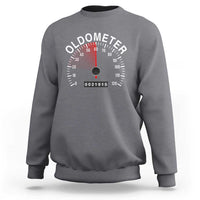 Funny 60th Birthday Sweatshirt Oldometer Odometer 60 Year Old Joke