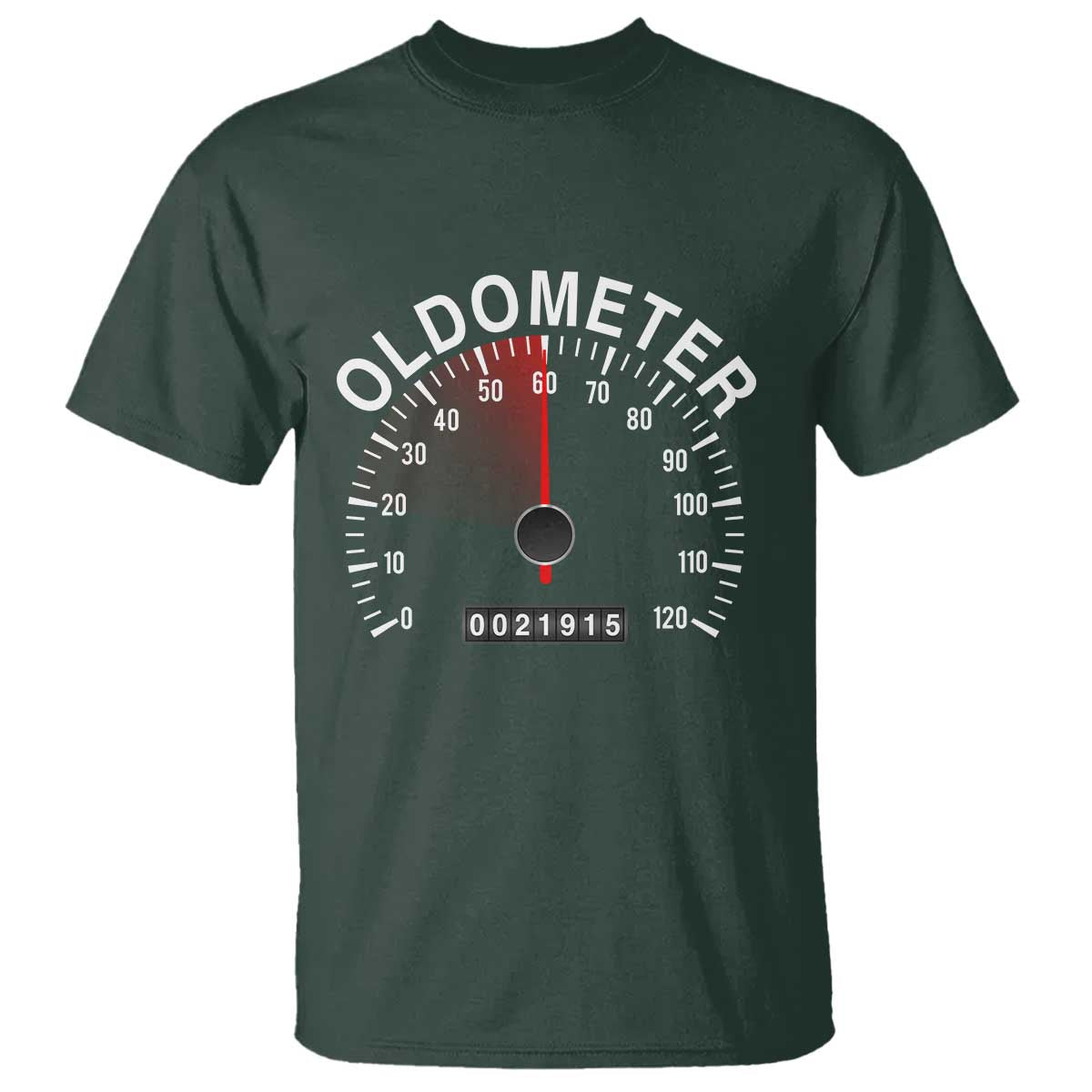 Funny 60th Birthday T Shirt Oldometer Odometer 60 Year Old Joke