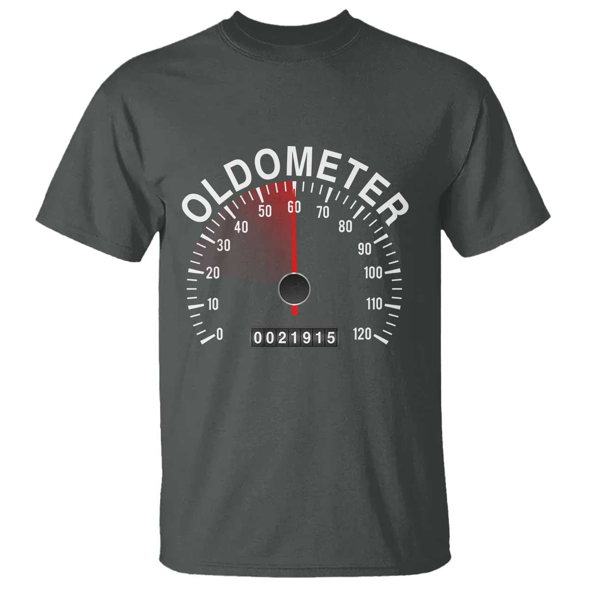 Funny 60th Birthday T Shirt Oldometer Odometer 60 Year Old Joke