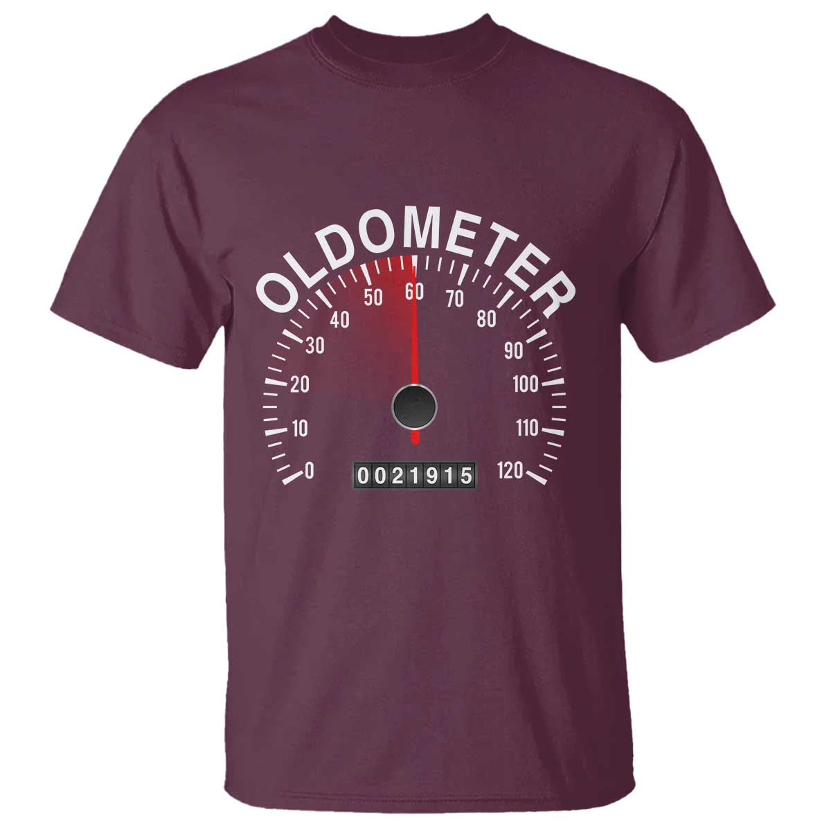 Funny 60th Birthday T Shirt Oldometer Odometer 60 Year Old Joke