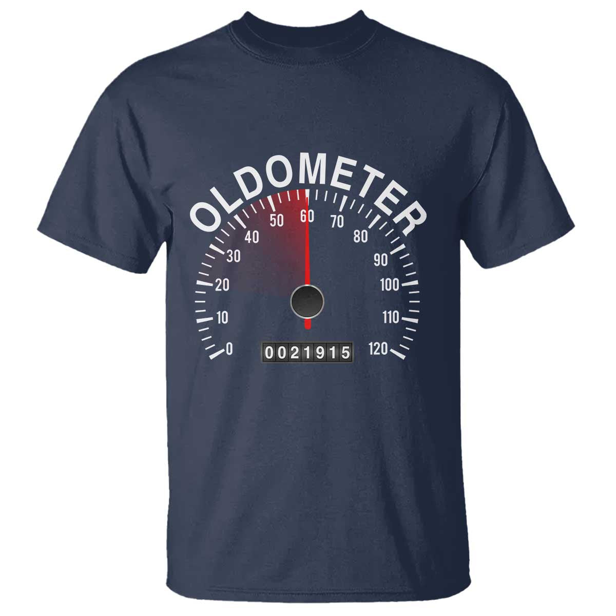 Funny 60th Birthday T Shirt Oldometer Odometer 60 Year Old Joke