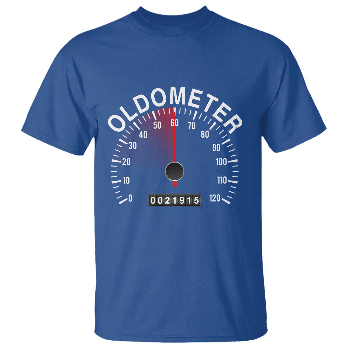Funny 60th Birthday T Shirt Oldometer Odometer 60 Year Old Joke