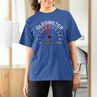 Funny 60th Birthday T Shirt For Women Oldometer Odometer 60 Year Old Joke