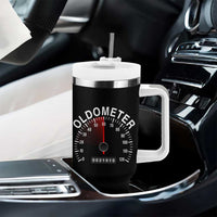 Funny 60th Birthday Tumbler With Handle Oldometer Odometer 60 Year Old Joke