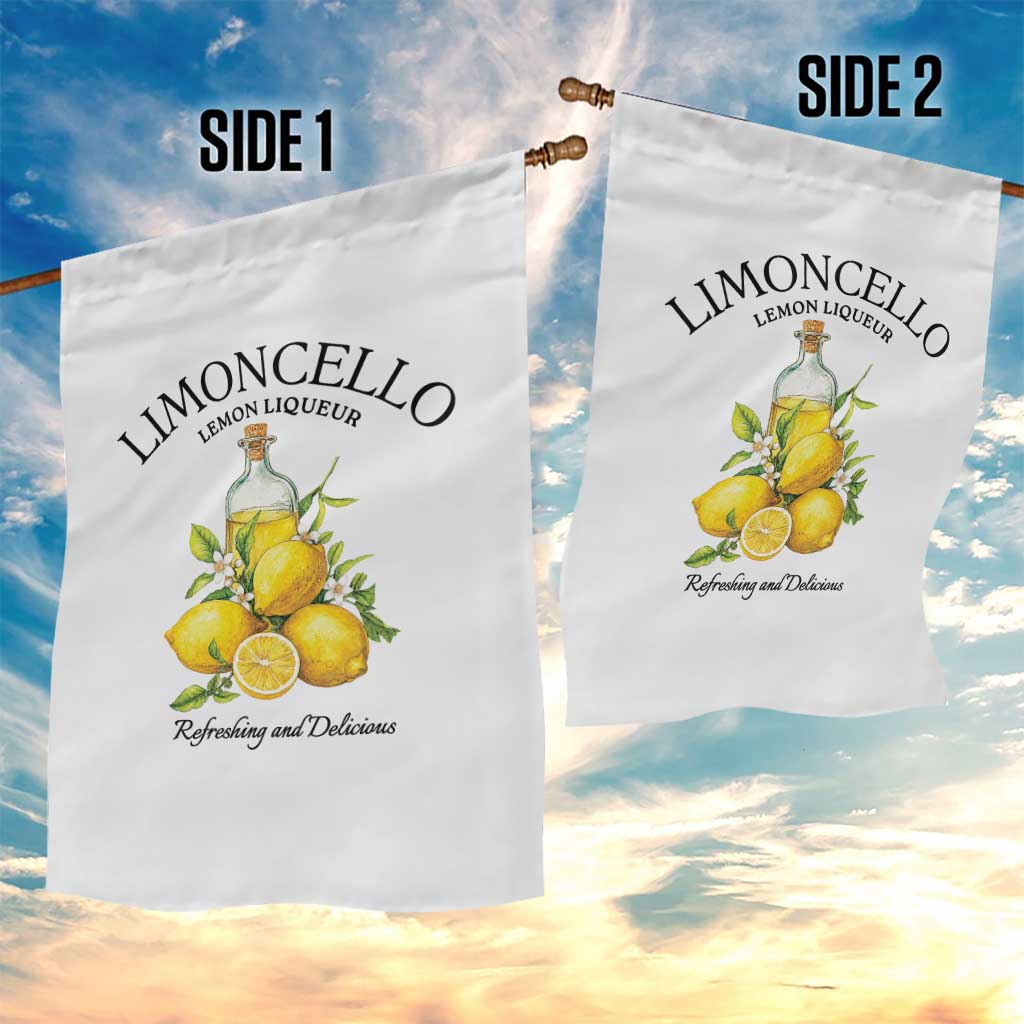 Vintage Limoncello Lemon Liqueur Garden Flag Italian Summer Letter Fruit Printed Graphic