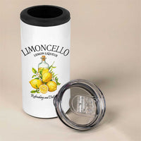 Vintage Limoncello Lemon Liqueur 4 in 1 Can Cooler Tumbler Italian Summer Letter Fruit Printed Graphic