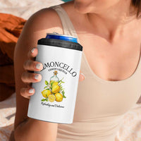Vintage Limoncello Lemon Liqueur 4 in 1 Can Cooler Tumbler Italian Summer Letter Fruit Printed Graphic