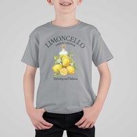 Vintage Limoncello Lemon Liqueur T Shirt For Kid Italian Summer Letter Fruit Printed Graphic