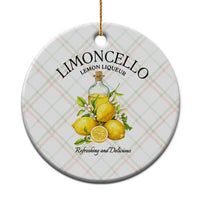 Vintage Limoncello Lemon Liqueur Ceramic Ornament Italian Summer Letter Fruit Printed Graphic