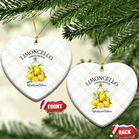 Vintage Limoncello Lemon Liqueur Ceramic Ornament Italian Summer Letter Fruit Printed Graphic