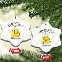 Vintage Limoncello Lemon Liqueur Ceramic Ornament Italian Summer Letter Fruit Printed Graphic