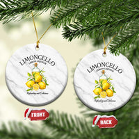 Vintage Limoncello Lemon Liqueur Ceramic Ornament Italian Summer Letter Fruit Printed Graphic