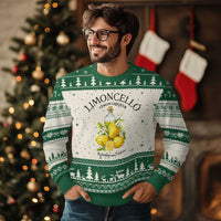 Vintage Limoncello Lemon Liqueur Ugly Christmas Sweater Italian Summer Letter Fruit Printed Graphic