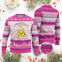Vintage Limoncello Lemon Liqueur Ugly Christmas Sweater Italian Summer Letter Fruit Printed Graphic