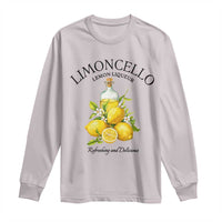 Vintage Limoncello Lemon Liqueur Long Sleeve Shirt Italian Summer Letter Fruit Printed Graphic
