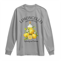 Vintage Limoncello Lemon Liqueur Long Sleeve Shirt Italian Summer Letter Fruit Printed Graphic