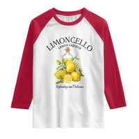 Vintage Limoncello Lemon Liqueur Raglan Shirt Italian Summer Letter Fruit Printed Graphic