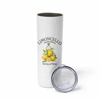 Vintage Limoncello Lemon Liqueur Skinny Tumbler Italian Summer Letter Fruit Printed Graphic