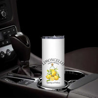 Vintage Limoncello Lemon Liqueur Skinny Tumbler Italian Summer Letter Fruit Printed Graphic