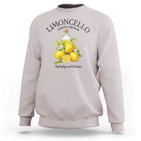 Vintage Limoncello Lemon Liqueur Sweatshirt Italian Summer Letter Fruit Printed Graphic