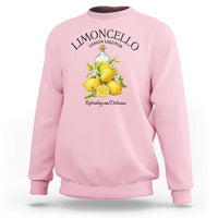 Vintage Limoncello Lemon Liqueur Sweatshirt Italian Summer Letter Fruit Printed Graphic