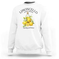 Vintage Limoncello Lemon Liqueur Sweatshirt Italian Summer Letter Fruit Printed Graphic