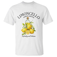 Vintage Limoncello Lemon Liqueur T Shirt Italian Summer Letter Fruit Printed Graphic