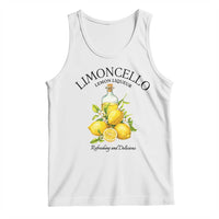 Vintage Limoncello Lemon Liqueur Tank Top Italian Summer Letter Fruit Printed Graphic