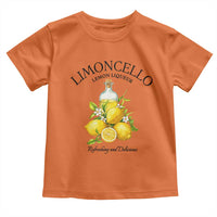 Vintage Limoncello Lemon Liqueur Toddler T Shirt Italian Summer Letter Fruit Printed Graphic