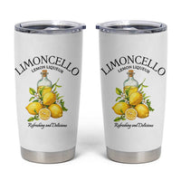 Vintage Limoncello Lemon Liqueur Tumbler Cup Italian Summer Letter Fruit Printed Graphic