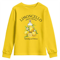 Vintage Limoncello Lemon Liqueur Youth Sweatshirt Italian Summer Letter Fruit Printed Graphic