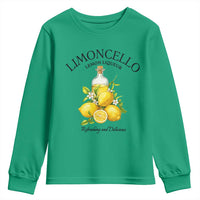 Vintage Limoncello Lemon Liqueur Youth Sweatshirt Italian Summer Letter Fruit Printed Graphic