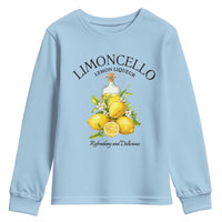 Vintage Limoncello Lemon Liqueur Youth Sweatshirt Italian Summer Letter Fruit Printed Graphic