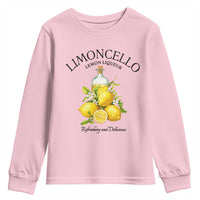 Vintage Limoncello Lemon Liqueur Youth Sweatshirt Italian Summer Letter Fruit Printed Graphic