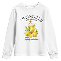 Vintage Limoncello Lemon Liqueur Youth Sweatshirt Italian Summer Letter Fruit Printed Graphic