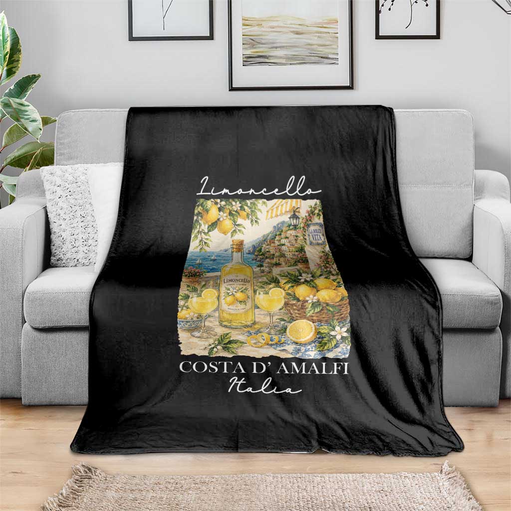 Limoncello Amalfi Coast Throw Blanket Lemon Lover Italian Summer Fruit
