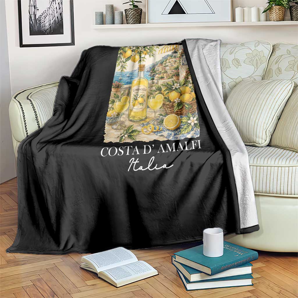 Limoncello Amalfi Coast Throw Blanket Lemon Lover Italian Summer Fruit