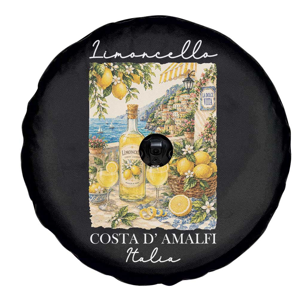 Limoncello Amalfi Coast Spare Tire Cover Lemon Lover Italian Summer Fruit